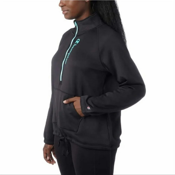 Womens Champion Ladies' Quarter Zip Fleece Jacket - Picture 2 of 4
